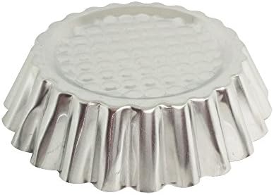MYStar Set of 20, 3-3/4" Fluted Design Round Shape Non-stick Aluminum