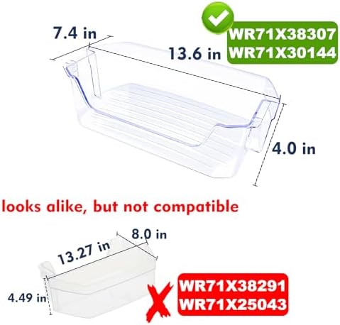 WR71X38307 Door Shelf Bin Compatible with ge refrigerator