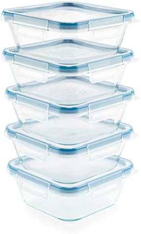 Snapware Glass Total Solutions 5-Pack 4-Cup Food Storage Set