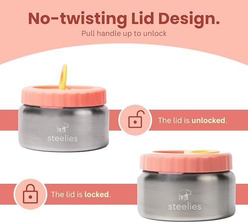8oz Vacuum Sealed Compact Stainless Steel Insulated Food Container for