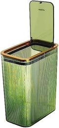Bathroom Trash Cans with Lids, 2.6 Gallon, Green