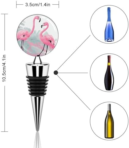 Love Flamingo Wine Stopper Vacuum Alloy Wine Bottle Stopper Reusable
