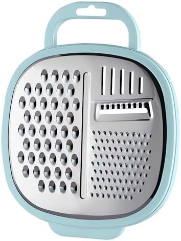 3 in 1 Vegetable Slicer with Storage Box, Stainless Steel Cheese Box