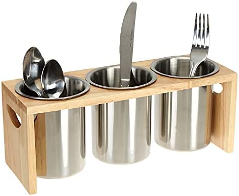 ZOOFOX 3 Pack Stainless Steel Silverware Holder