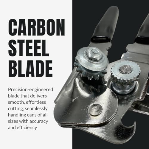 B53 EasyTwist Heavy-Duty Swing Away Can Opener, Carbon Steel Cutting