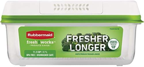 Rubbermaid FreshWorks Produce Storage Container, 11.3-Cup