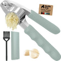 GORILLA GRIP Garlic Peeler and Press Set, Mint