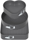 ENLOY Springform Cake Pan Set of 3, Non-Stick Leak-Proof with