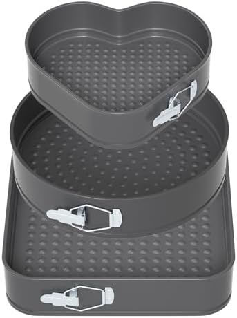 ENLOY Springform Cake Pan Set of 3, Non-Stick Leak-Proof with