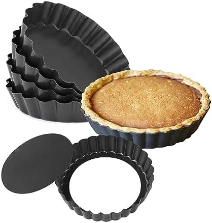 Mini Tart Pans, Nonstick Quiche Pan for Baking,Mini Cake Mold Egg Tart