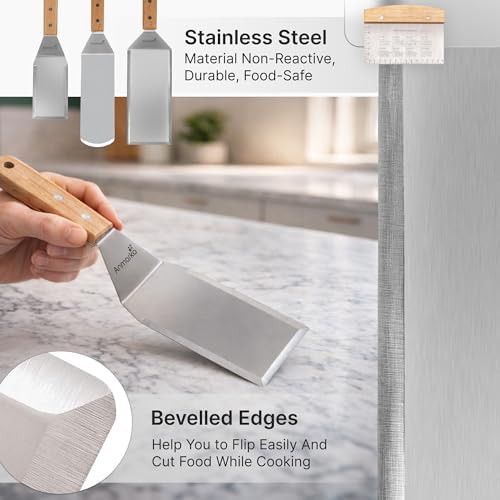 Stainless Steel Griddle Spatula Set
