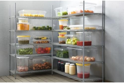Rubbermaid Commercial Products Food Storage Box, 3.5-Gallon, Clear