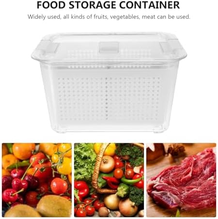 Food Storage Container with Drain Design 2 Compartment