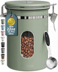 Veken Coffee Canister, Stainless Steel, 22OZ