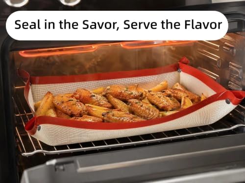 Extra Large 23.6"x15.8" Full Size Silicone Baking Mat with Snap Lock