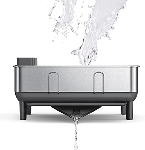 simplehuman Compact Steel Frame Dishrack, Stainless Steel