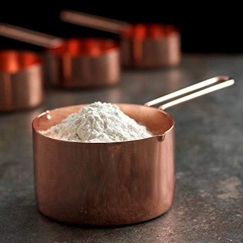 Copper Stainless Steel Measuring Cups and Spoons Set of 8 Engraved