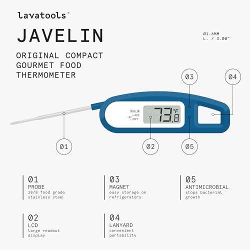 Lavatools Javelin 3-Second Instant Read Meat Thermometer