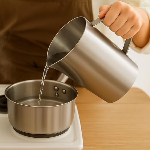 Stainless Steel Measuring Cup with Handle and Pour Lip, 2000ml 70OZ