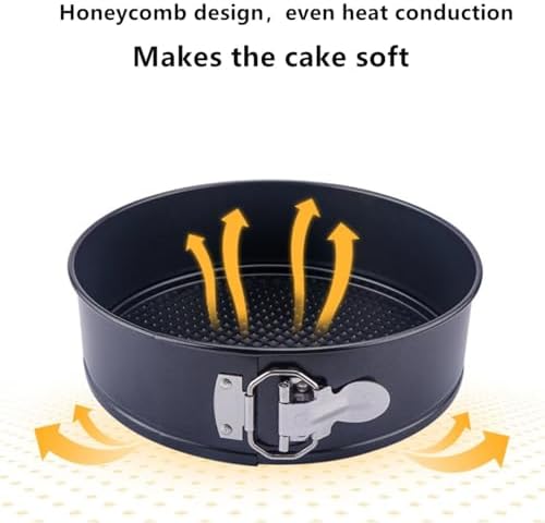 Springform Pan, 3PCS 7,8,9 Inch Cheesecake Pans with Removable Bottom