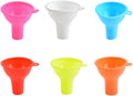 6 Pcs Silicone Funnels for Kitchen, Multi-Color Flexible Filling Small
