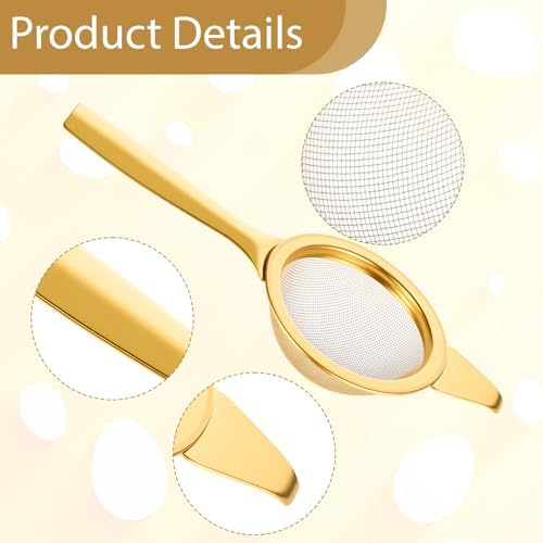 2.2" Mini Tea Sifter, 30 Fine Mesh Strainer Stainless Steel Small
