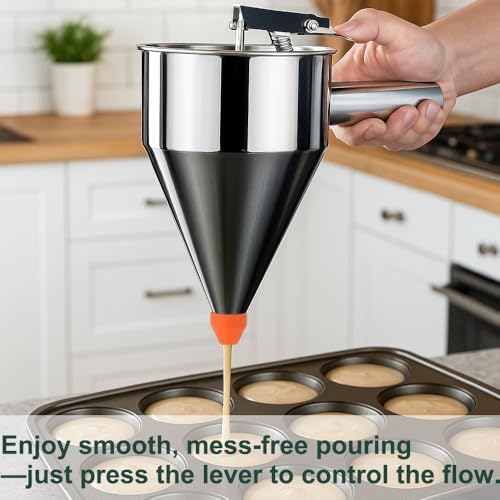 40oz Stainless Steel Pancake Batter Dispenser