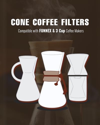 100 Count Unbleached Coffee Filters for Chemex Coffee Maker