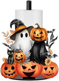 Halloween Decor Paper Towel Holder, Black Ghost
