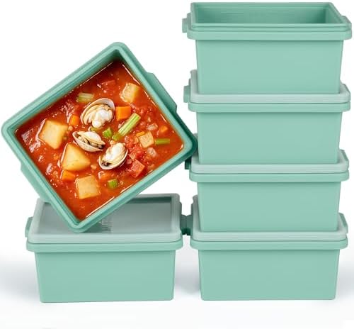 Silicone Soup Freezer Molds w/Lids,2-Cup Meal