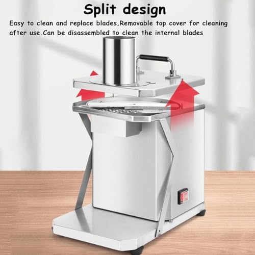 Electric Commercial Vegetable Cutter, 100W, Stainless Steel