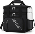 RealCool Insulated Lunch Bag, Portable Double Deck Lunch Box for Men