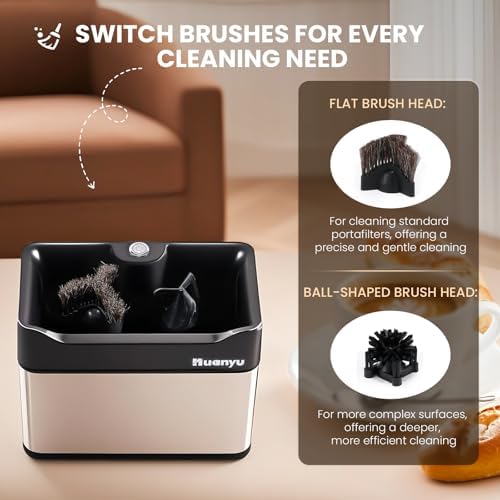 Huanyu 3L Automatic Portafilter Cleaner, 58mm