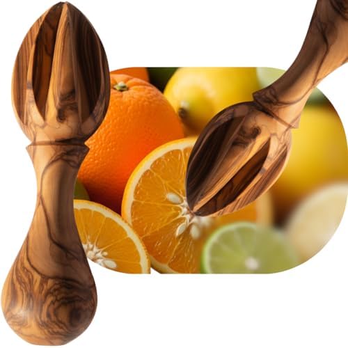 Holy Land Market 5.5 in Olive Wood Lemon Juicer