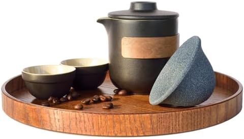 Pour Over Coffee Maker - All-Ceramic Drip Set, Single Serve Coffee