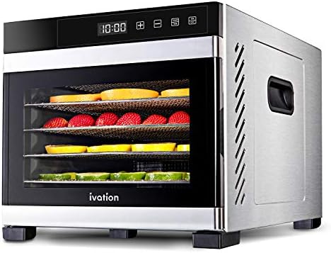 Ivation 6-Tray Food Dehydrator for Jerky, Herbs and Fruit