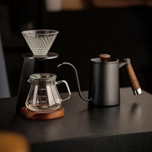 Coffee Stand Pour Over Set Dripper Server Station With Glass Dripper