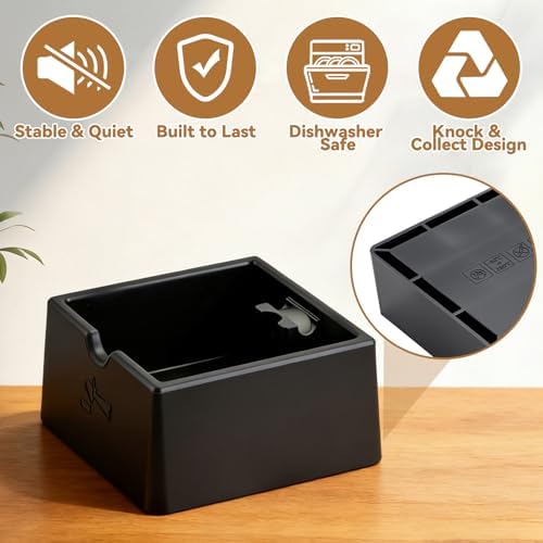 Silicone Espresso Knock Box, Durable Barista Knock Box for Coffee