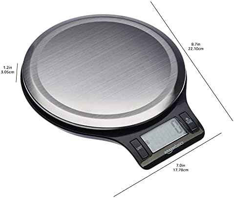 Amazon Basics Digital Kitchen Scale with LCD Display, Tare Function