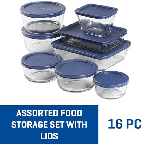 Anchor Hocking 16-Piece Glass Storage Containers with Lids