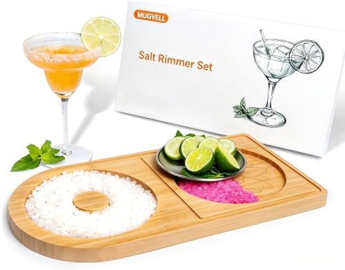 Salt Rimmer Set for Margarita and Cocktail, Bar Glass Rimmer