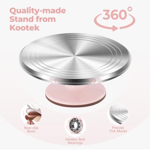 Kootek 158 Aluminum Cake Decorating Kit, Baking Tools for Beginners &
