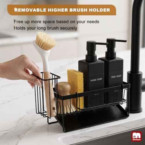 GMISUN Dish Soap Dispensers, 12 fl oz, Matte Black