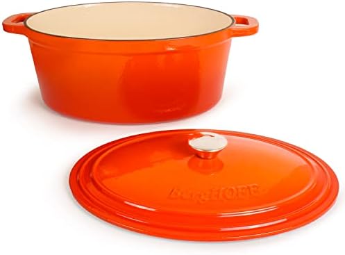 Berghoff Neo 5Pc Enameled Cast Iron Cookware Set, Orange Pots & Pans