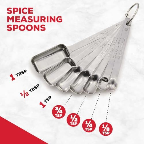 King Arthur Baking Company Spice Measuring Spoons, 18/8 Stainless