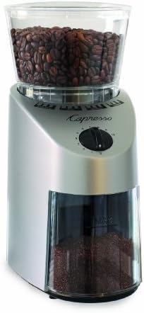Capresso 560.04 Infinity Conical Burr Grinder, Brushed Silver