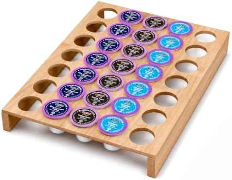Wood K Cup Drawer Organizer, Coffee Pod Holder, 35 Pods
