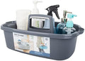 JiatuA Large Cleaning Supplies Caddy, Dark Gray