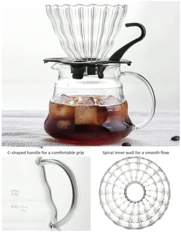 Portable Pour Over Coffee Starter Set, 4pcs