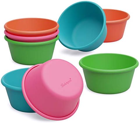 Bakerpan Silicone Reusable Muffin Liners for Baking, Non-Stick, Set of